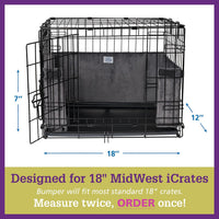Pet Dreams Dog Crate Bumper - 18.0"L x 12.0"W x 7.0"H / Ivory - image 2