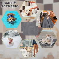 Chumia 4 Pcs Dog Towels for Drying - 16 x 32 Inch / Gray - image 3