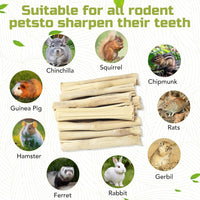 2.2Lb/1000g Natural Sweet Bamboo Chew Toys for Rabbit Chew Sticks – Essentials for Small Pets - 2.2lb(1000g) - image 4