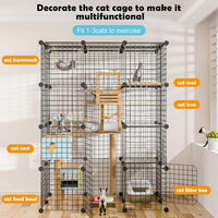 Cat Large Enclosure, DIY Catio Ideal for 1-3 Cats - 41.0"L x 28.0"W x 55.0"H - image 2