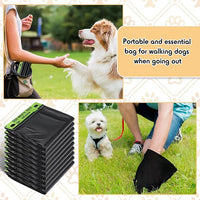 Ireer 5000 Pcs 50 Counts 5000 Pcs Header Bag Bulk Dog Pet Waste Bags Poop Easy Single Pull for Poop Dog Waste Station Fit Hang Hole Dispenser Home Outdoor (Black)