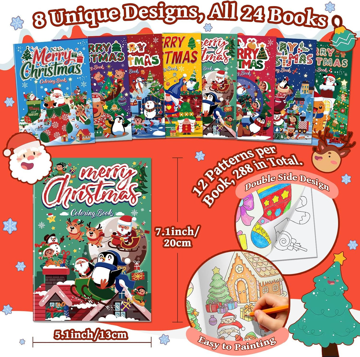 Elfew 24 pack mini Halloween coloring books for kids with pumpkin and ghost covers - view 11