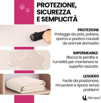 Thin Reversible Waterproof Protective Bed Cover, for Pets - Queen 96 x 82 inch / Beige - image 4