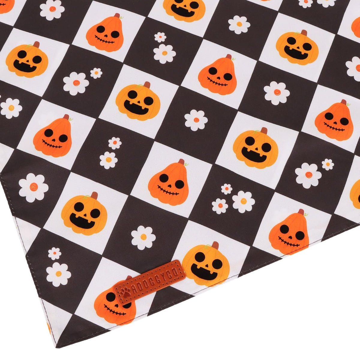 ADOGGYGO Pink Halloween Dog Bandanas Girl - Large / Halloween Checker - image 3