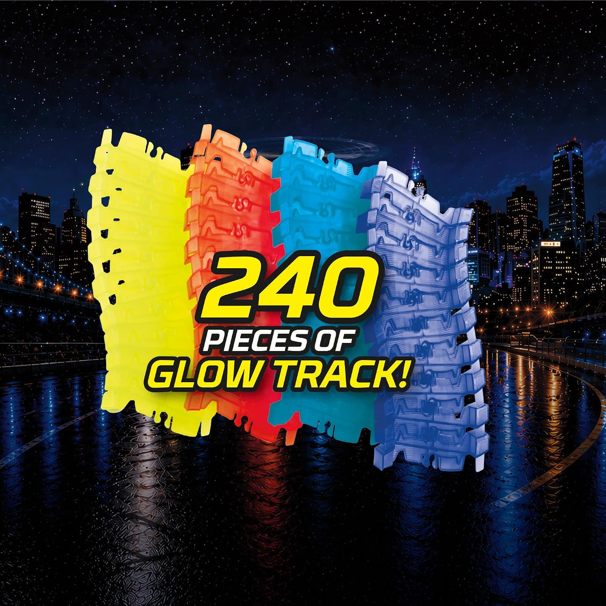 Magic Tracks Crash Theme Race Car Track Set for kids 2 Cars - Magic Tracks Rescue Theme Set - image 3