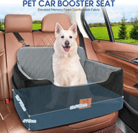 Dog Car Seat for Medium/Large Dog Under 50 lbs or 2 Small Dogs – Essentials for Dogs - Black/Grey - image 2