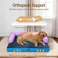 Comfort Expression Orthopedic XL Dog Bed for Large and Extra Large - Ocean Twilight / 36"L x 27"W x 7.5"Th - image 2