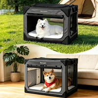Collapsible Dog Crate for Large Dogs 36 Inch - Dark Grey / 42.0"L x 31.0"W x 31.0"H - image 4