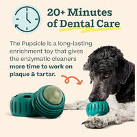 WOOF Dental Kit- Includes Pupsicle Dog Toy, Treat Tray, Shaker Bottle, Chicken Pupsicle Pops, and Dog Teeth Cleaning Powder - Supports Oral Health for Dogs - Small