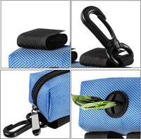 Dog Poop Bag Dispenser Holder Soft Waste Bags Roll Holders Leash Clip - 1 Count (Pack of 1) / 2PCS Blue&Black - image 3