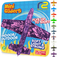 Foam Airplanes - Stocking Stuffers for Kids All Ages 4 5 6 7 8 9 10 Year Old - Best Toy Gift - Boy - Purple