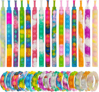 IERKEIE 30 pop bubble fidget bracelets in assorted colors - view 2