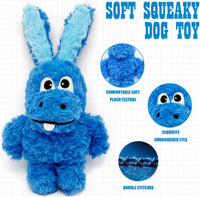 Donkey Squeaky Plush Dog Toy for Small Medium Large Dogs, Blue – Essentials for Dogs - image 3
