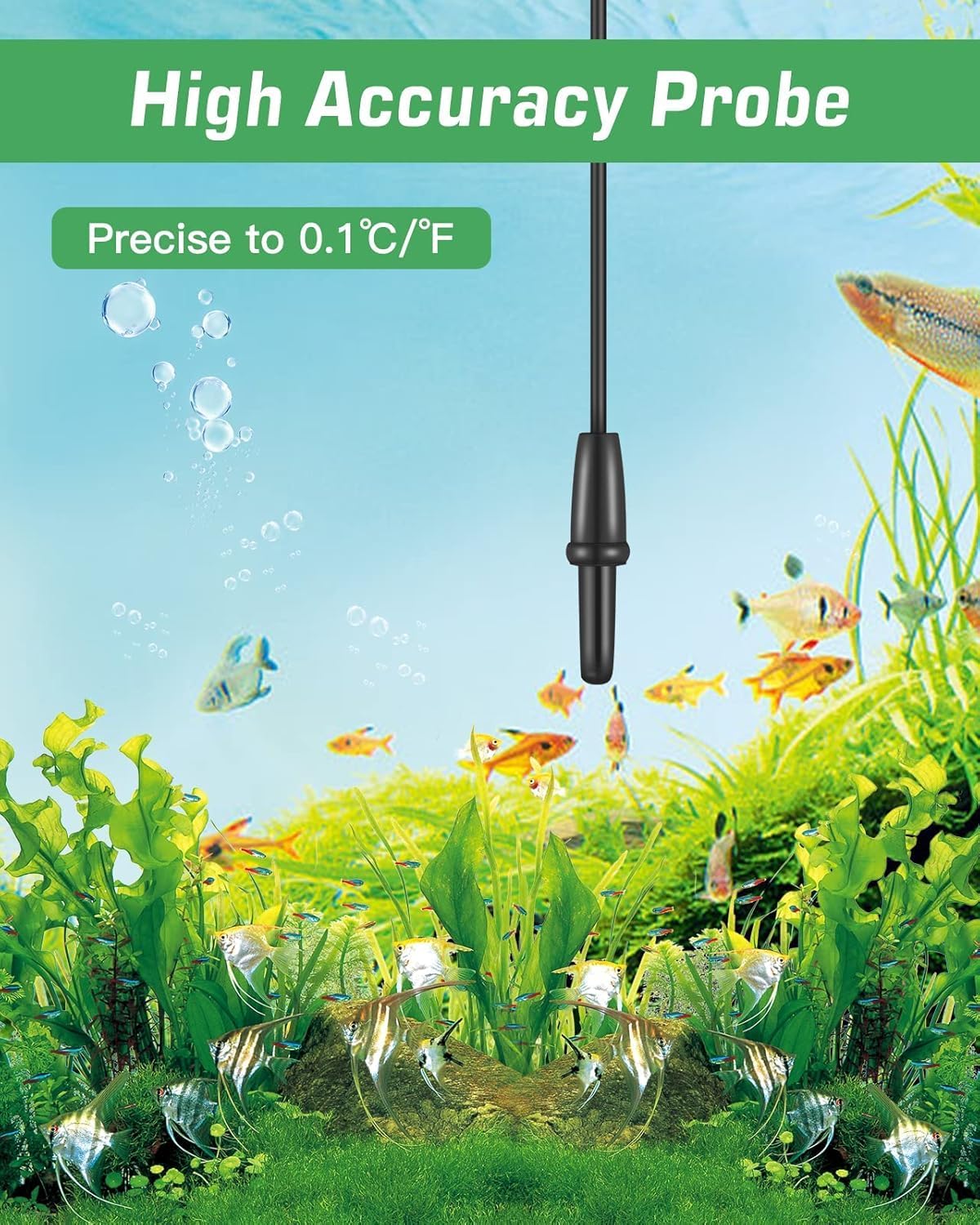 Zacro 2 Pack Digital Aquarium Thermometer, Fish Tank Thermometer - 1 Pack - image 3
