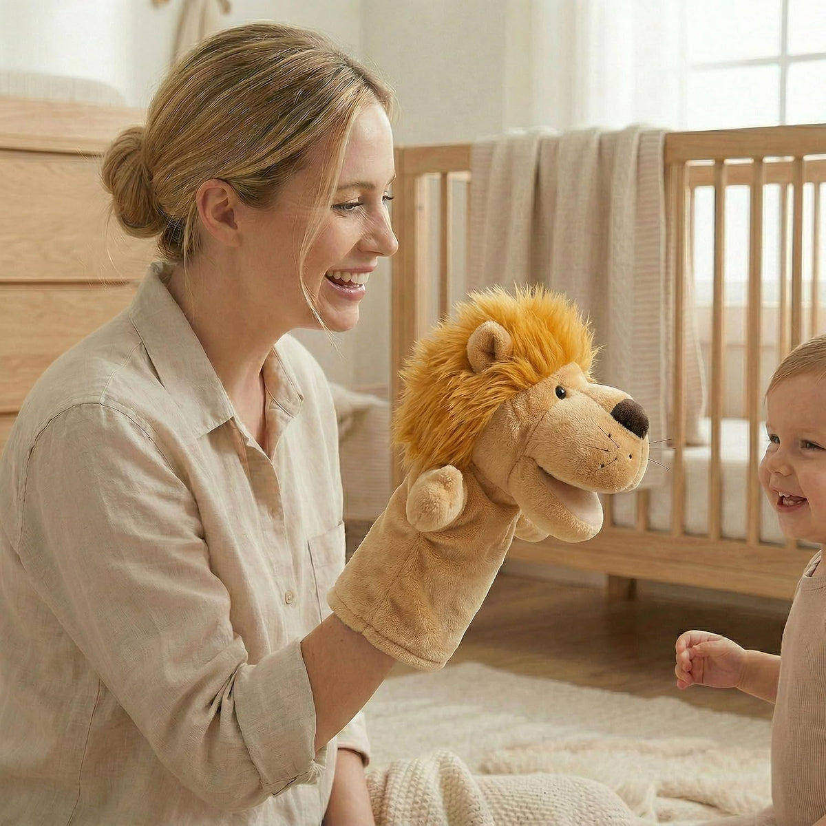 Animal Hand Puppets for Kids - New Lion - image 3