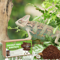 2 Pack Compressed Coconut Fiber Substrate for Reptiles – Daily Care for Reptiles And Amphibians - 8 pack - image 2