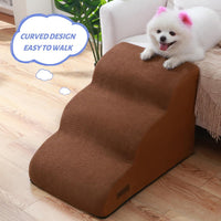 Dog Stairs for Small Dogs and Cats - Brown / 3 / Standard 3-Step 15.7"H - image 3