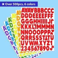 KRAFUN felt letter stickers with alphabet, numbers, stars and hearts - view 3