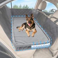 Dog Car Bed, Non-Slip Backseat Extender Pet Mat 50"x24.6"x2" – Essentials for Dogs - Medium (50"L×24.6"W×2"H) / Light Gray