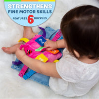Buckle Toy, Bella Square, Learning Activity - 6.5 inches - image 2