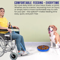 UpBowl No Bend Pet Bowl Kit, Pole & 2 Bowls, Easy Lift - 2 Bowls and Pole - image 4