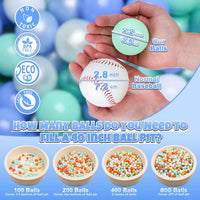 GOGOSO Ball Pits Balls for Toddlers Pack of 50 100 200 Plastics Shape - D / 100 balls - image 2