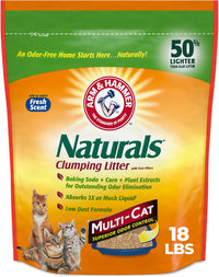 ARM & HAMMER Naturals Clumping Cat, Litter Odor Control - 18 Lbs
