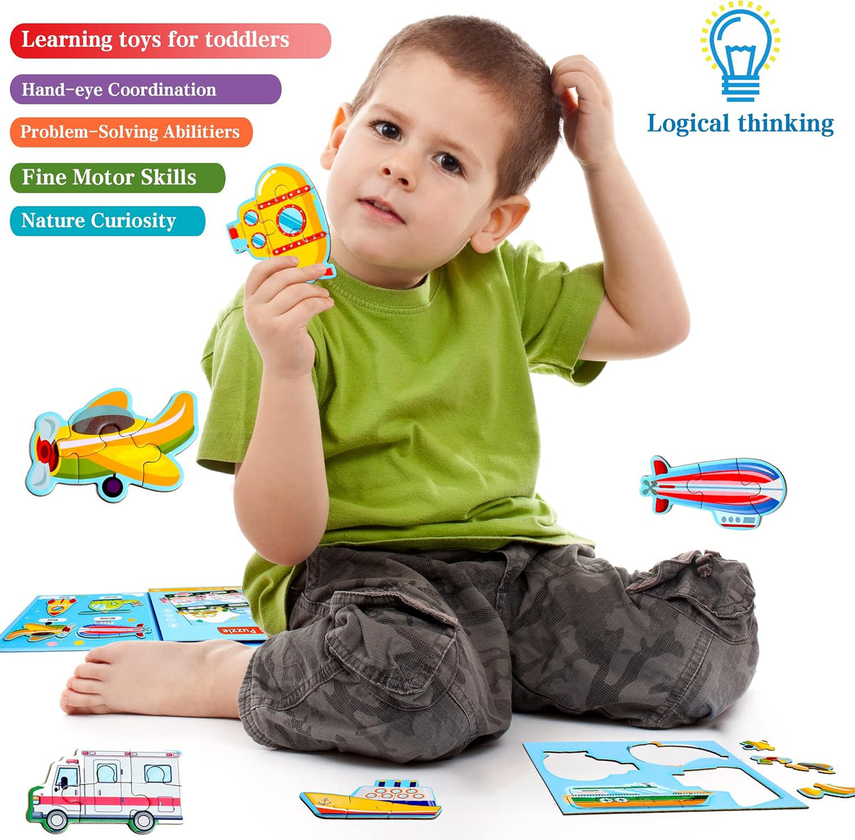 Magnetic Puzzles for Kids Ages 3-5 - Traffic - image 4