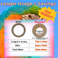24Pcs Fatty Bagels Bird Toys for Parrots Durable Cardboard Chewing - 24PCS - image 4