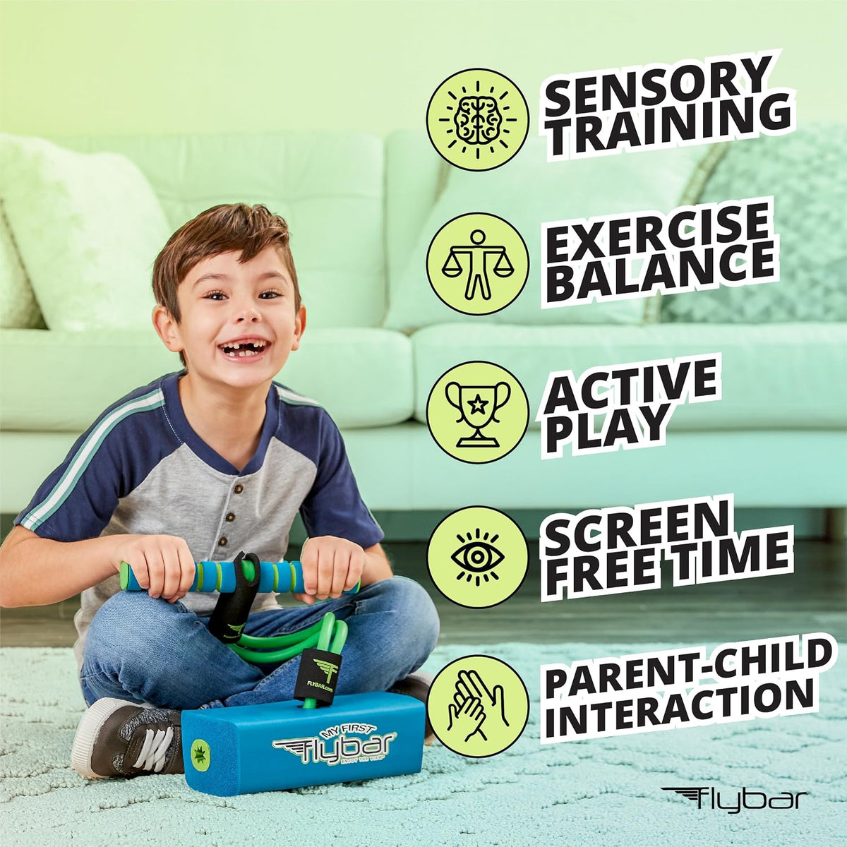 Flybar My First Foam Pogo Jumper for Kids Fun and Safe Pogo Stick - Blue - image 3