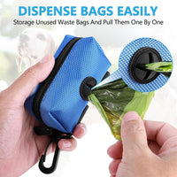 Dog Poop Bag Dispenser Holder Soft Waste Bags Roll Holders Leash Clip - 1 Count (Pack of 1) / 1PC Blue - image 2