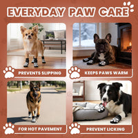Anti Slip Dog Socks, Dog Socks to Prevent Paw Licking - Grey / M - image 2