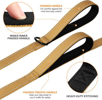 Joytale Reflective Dog Leash for Medium & Large Dogs - 6 ft 2 Handle / Khaki - image 2