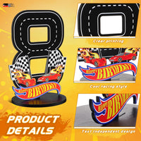 MiniInflat Race Car 5th Birthday Number Sign Centerpiece Race Car - 8th - image 3