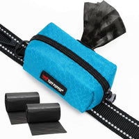 Tuff Pupper Dog Poop Bag Holder, Works with Any Dog Leash - Teal