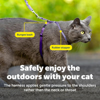 PetSafe Come With Me Kitty Harness and Bungee Cat Leash - Medium (Pack of 1) / Lilac - image 4