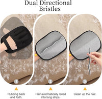3PC Pet Hair Removal Glove for Cats & Dogs, 2025 Newly Upgraded Five-Finger Electrostatic Pet Hair Gloves, Reusable Pet Hair Remover Tool for Furniture, Car, Couch, Carpet, Clothes