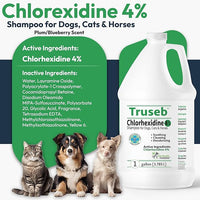 Topical Chlorhexidine 4% Shampoo for Dogs, Cats & Horses (Gallon)- with Aloe for Cleansing (USA) (Chlorhexidine 4% Shampoo, 1 Gallon)