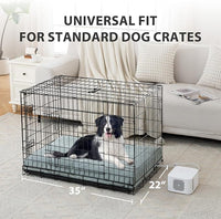 Pet Bed Cooling System, Consistent Cold Water Pad, No Refrigeration or Chemical Gel Needed, Machine Washable Bed, Ideal for Home and Crates (Cooling Green, 35" x 22")
