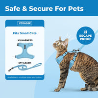Voyager Escape-Proof Step-in Harness & Leash, Orange - Baby Blue (327) / XS (Chest: 13 - 16") - image 2