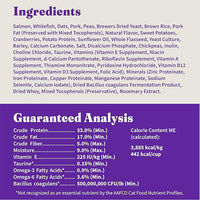 Halo Holistic Cat Food Wild Caught Salmon & Whitefish Formula, Healthy Grains Dry Cat Food, Complete Digestive Health, Kibble for Adult Cats, 3 lb Bag