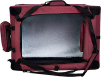Amazon Basics Portable Folding Soft Pet Dog Crate Carrier Kennel - RED / 26.0"L x 18.0"W x 18.0"H - image 3