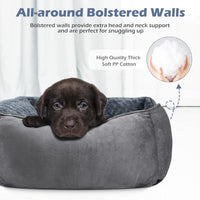 Rectangle Washable Orthopedic Dog Bed for Small - L(30"x 24"x 9") / Grey - image 3