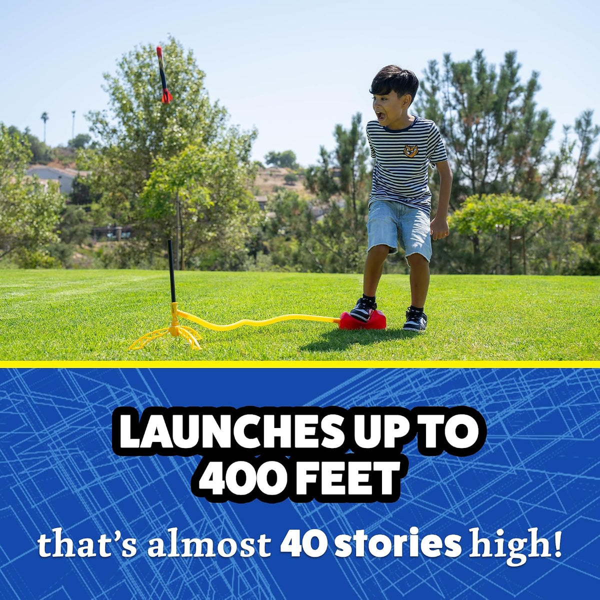 Stomp Rocket X-Treme launcher with adjustable stand and six rockets - view 8