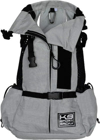 K9 Sport Sack Air 2 - X-Small, Light Grey - Ideal for Dogs with 9-12” Back Length - Durable, Breathable Backpack-Style Carrier - Perfect for Walks, Short Hikes & Public Transportation