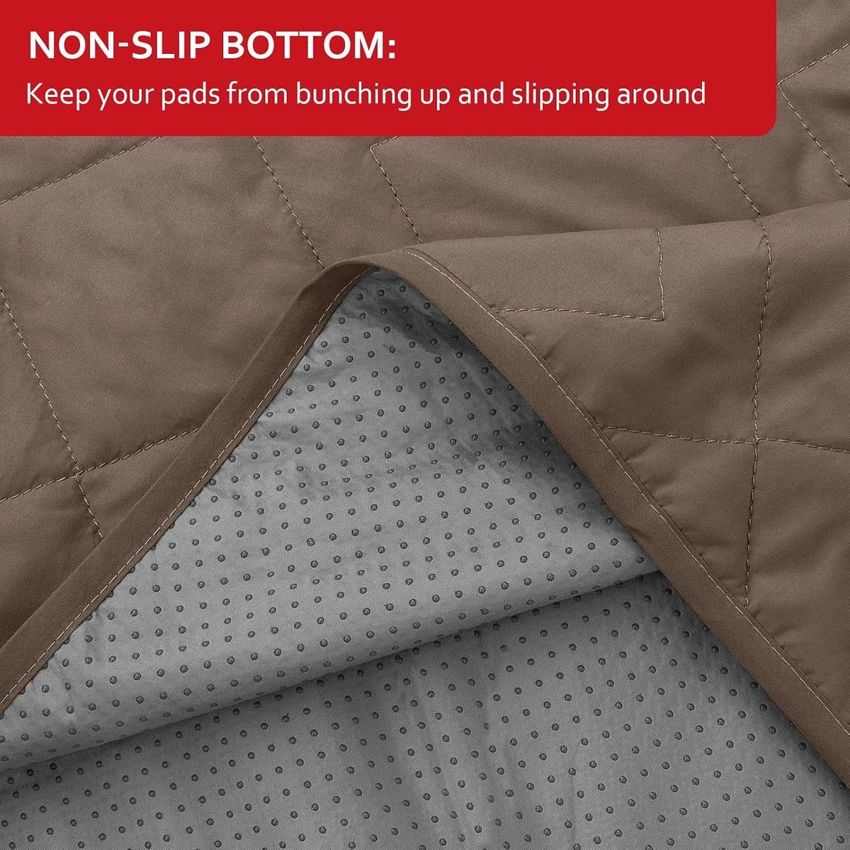 Moonsea Waterproof Blanket Dog Bed Cover with Non-Skid Bottom - 68" X 82" / Chocolate - image 3