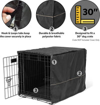MidWest Homes for Pets Medium Dog Crate Cover - Black / Fits 30 Inch Crate - image 4