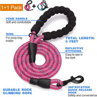 tobeDRI No Pull Dog Harness Adjustable Reflective Oxford Easy Control - Pink/Blue / Medium - image 2