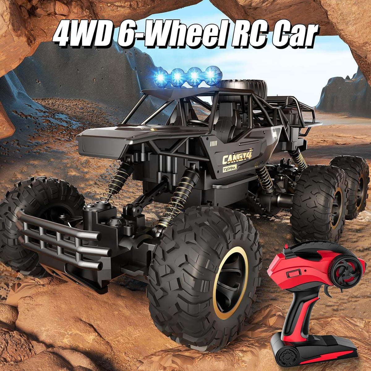 Jiakora RC Cars Remote Control Car 1:12 Off Road Truck - 6 Wheels Black - image 3