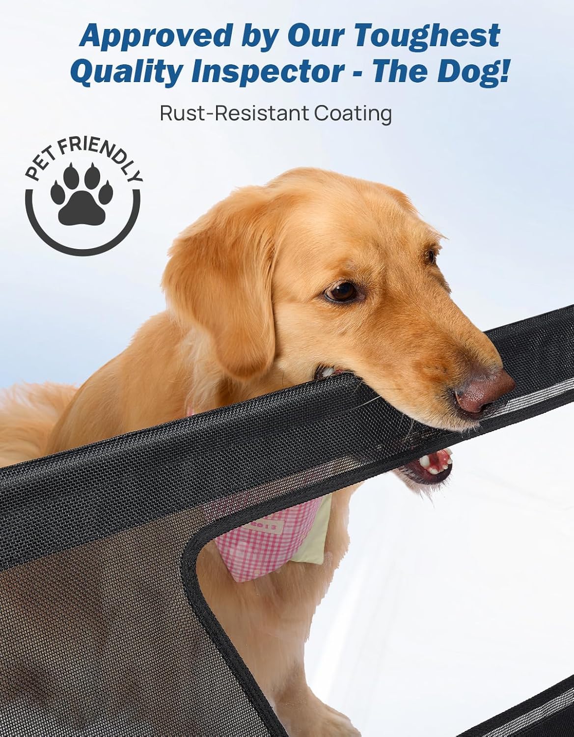 JOYTUTUS 52" Wide Dog Car Barrier with Removable Visual Window - Small 46"*21" - image 4